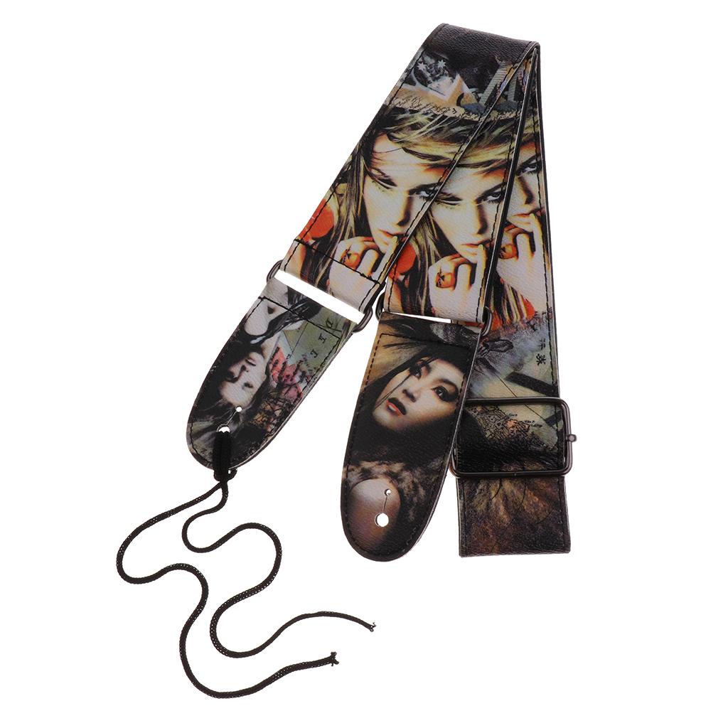 Durable Painting Guitar Strap for Electric Guitar Bass #2