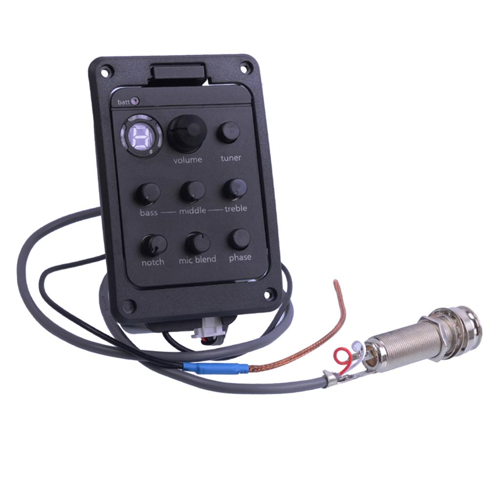 1 Set 4 Band Acoustic Guitar EQ Equalizer Preamp Pickup