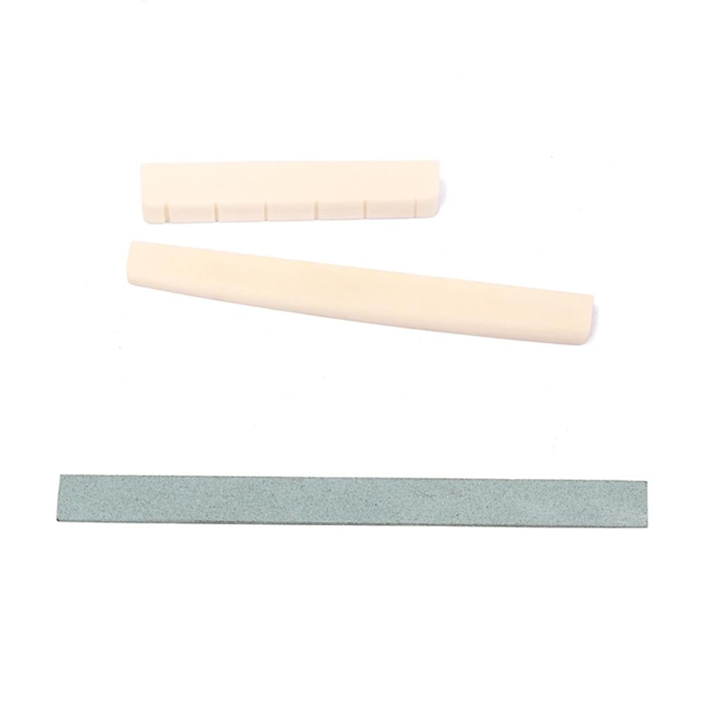 Natural Bone Saddle Nut&Guitar Sander Sanding Polish for Classical Guitar
