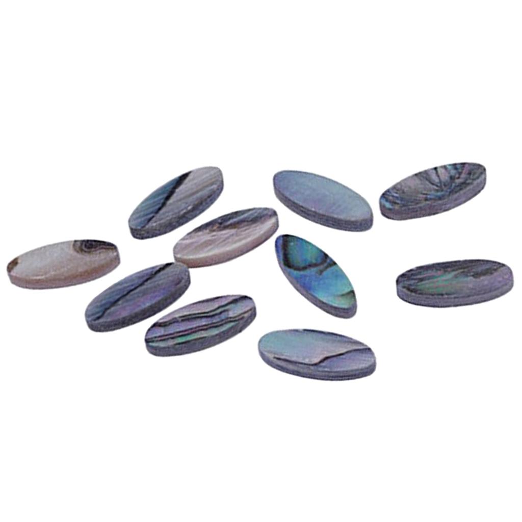 10 Pieces Oval Guitar Fretboard Dots Mandolin Fingerboard Maker Inlay Dot