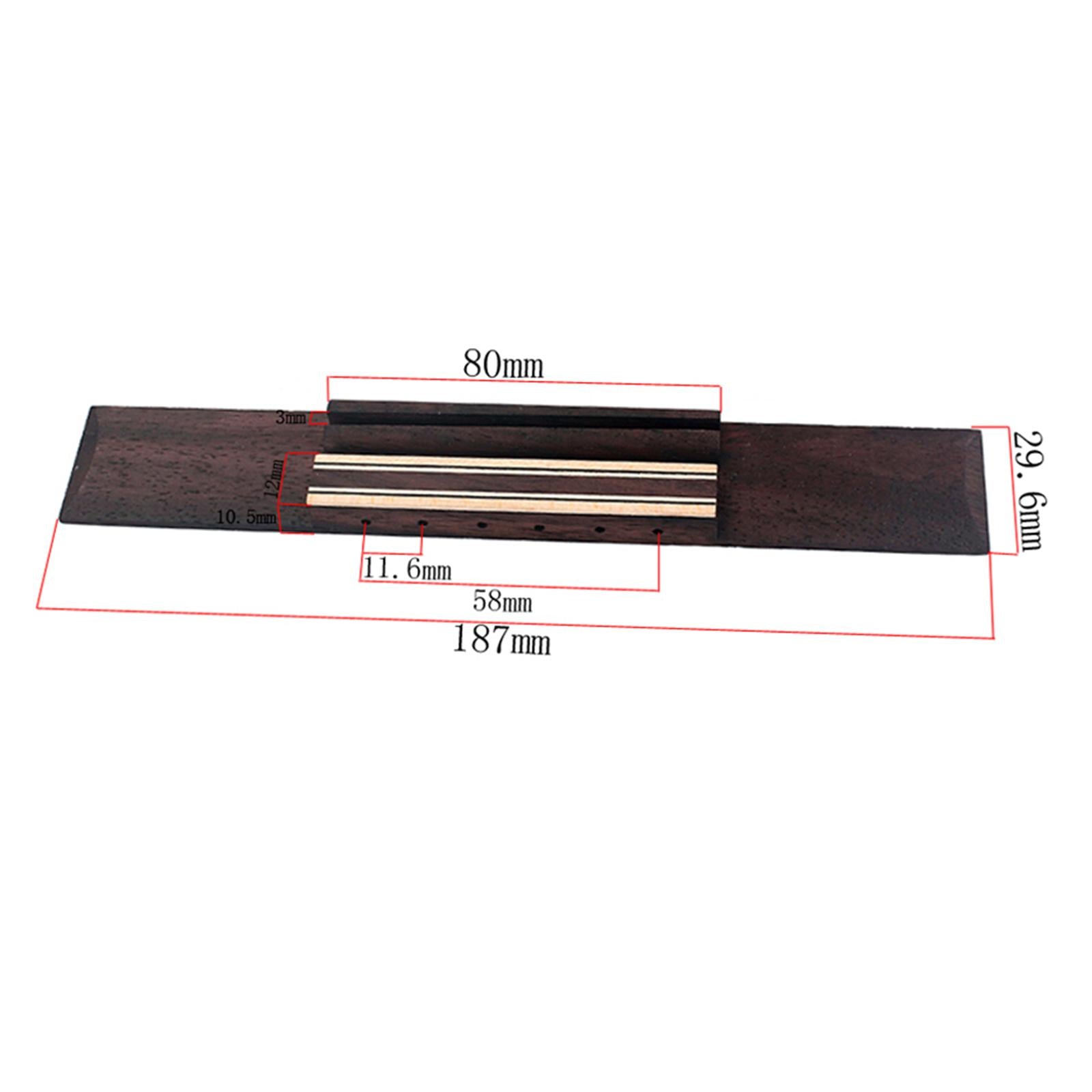 Rosewood Classical Guitar Bridge&Bone Saddle Nut for Guitar Accessory