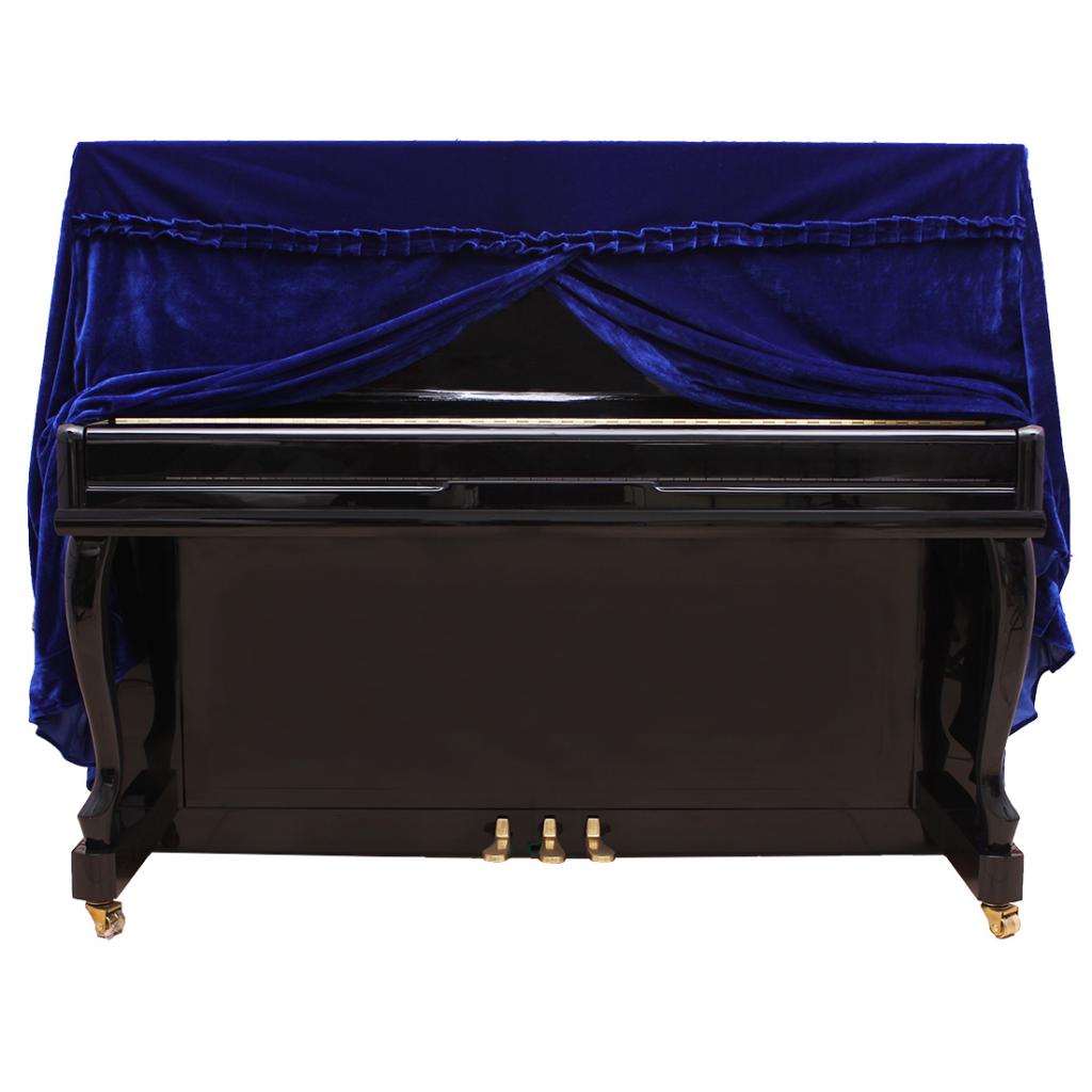 Piano Cover Cloth Piano Cover for Piano Parts Musical Accessories Blue