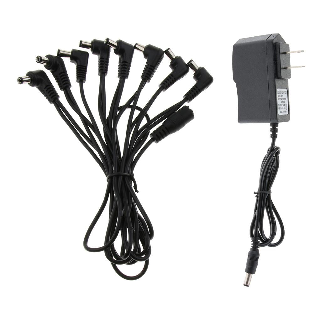 Guitar Effector Power Supply Adapter Charger Cable US Plug