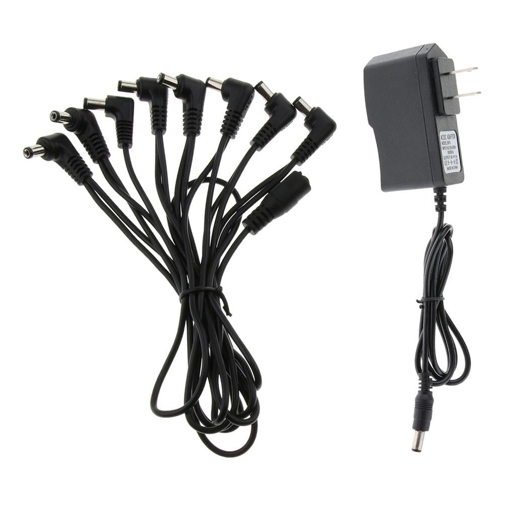 Guitar Effector Power Supply Adapter Charger Cable US Plug