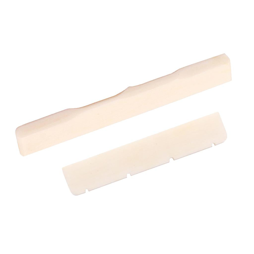Guitar Ukulele Buffalo Bone Bridge Saddle Nut Guitar Replacement Parts