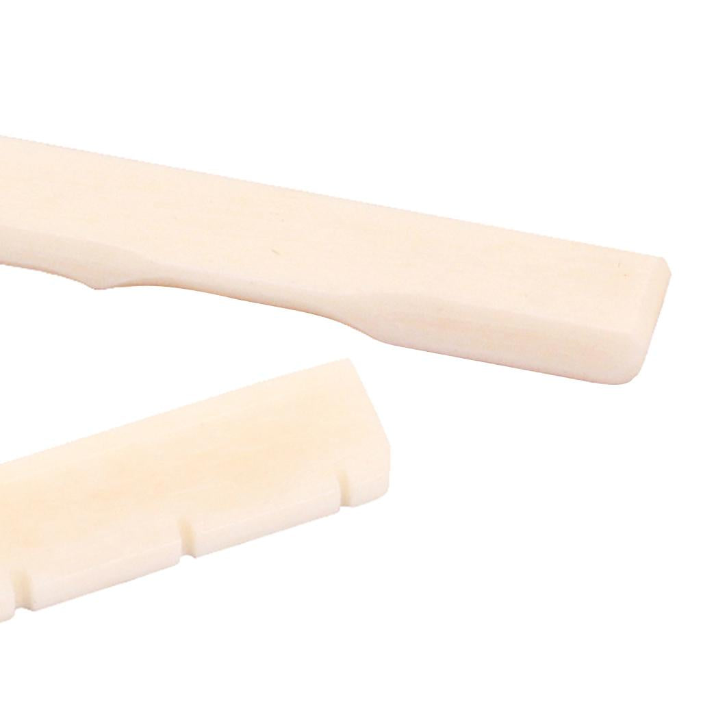 Guitar Ukulele Buffalo Bone Bridge Saddle Nut Guitar Replacement Parts
