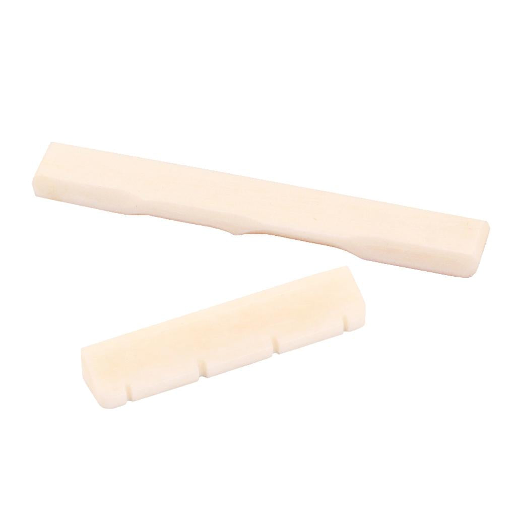 Guitar Ukulele Buffalo Bone Bridge Saddle Nut Guitar Replacement Parts