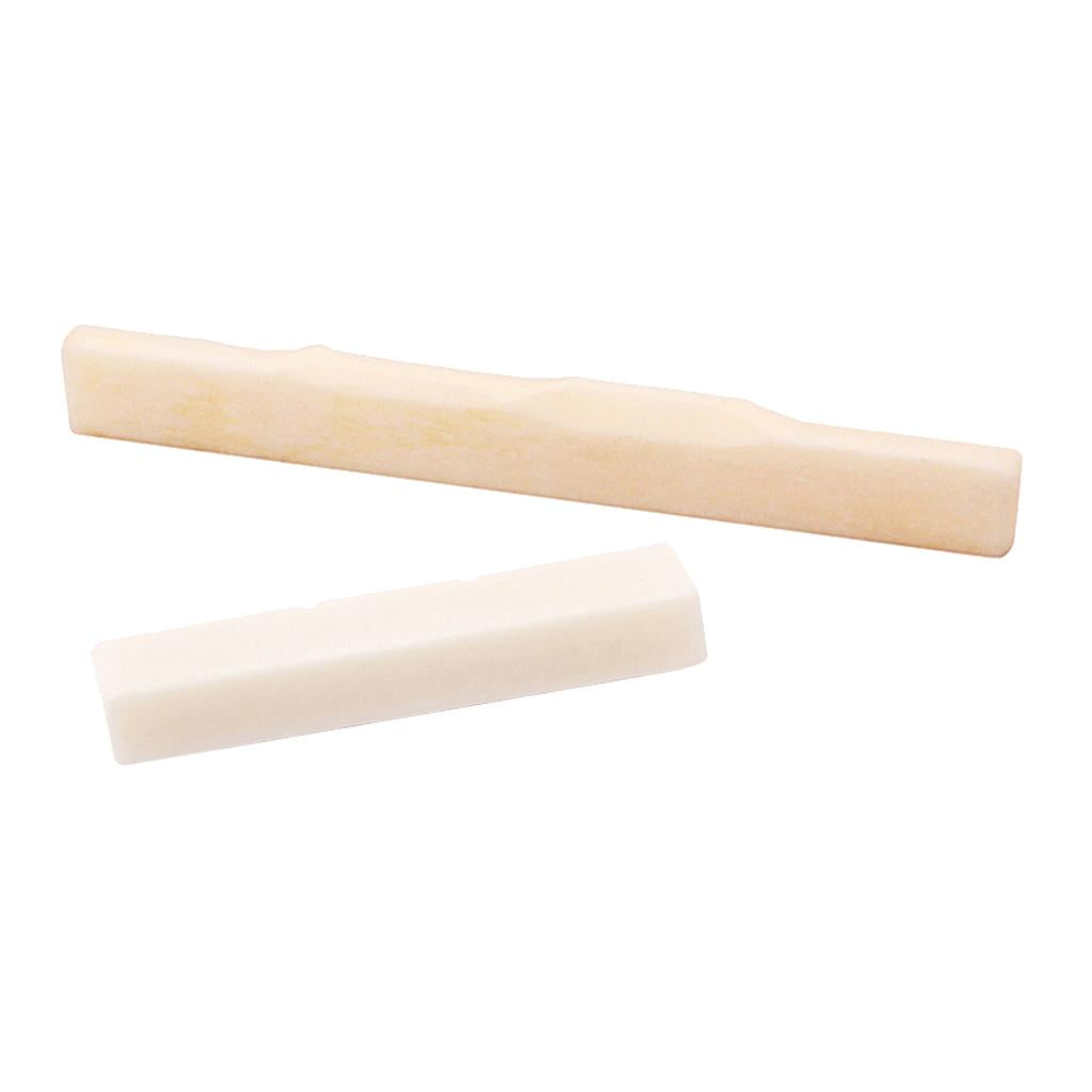 Guitar Ukulele Buffalo Bone Bridge Saddle Nut Guitar Replacement Parts