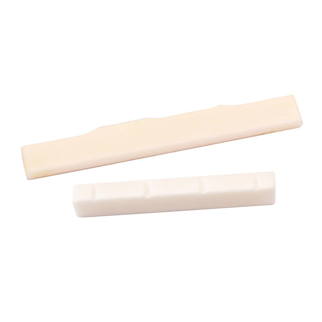 Guitar Ukulele Buffalo Bone Bridge Saddle Nut Guitar Replacement Parts