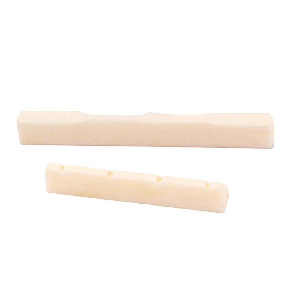 Guitar Ukulele Buffalo Bone Bridge Saddle Nut Guitar Replacement Parts