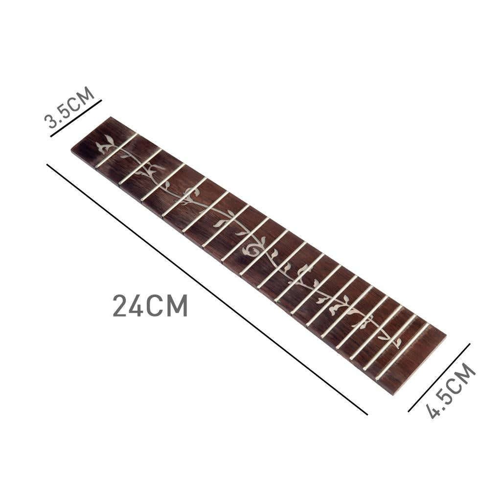 23'' Concert Ukulele Fretboard Tree of Life Inlay for Ukulele Guitar Parts