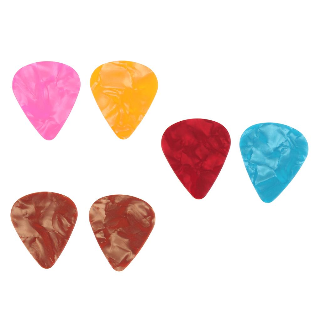 2 Pieces Plastic Guitar Pick Plectrum for Acoustic Electric Guitar 0.46mm