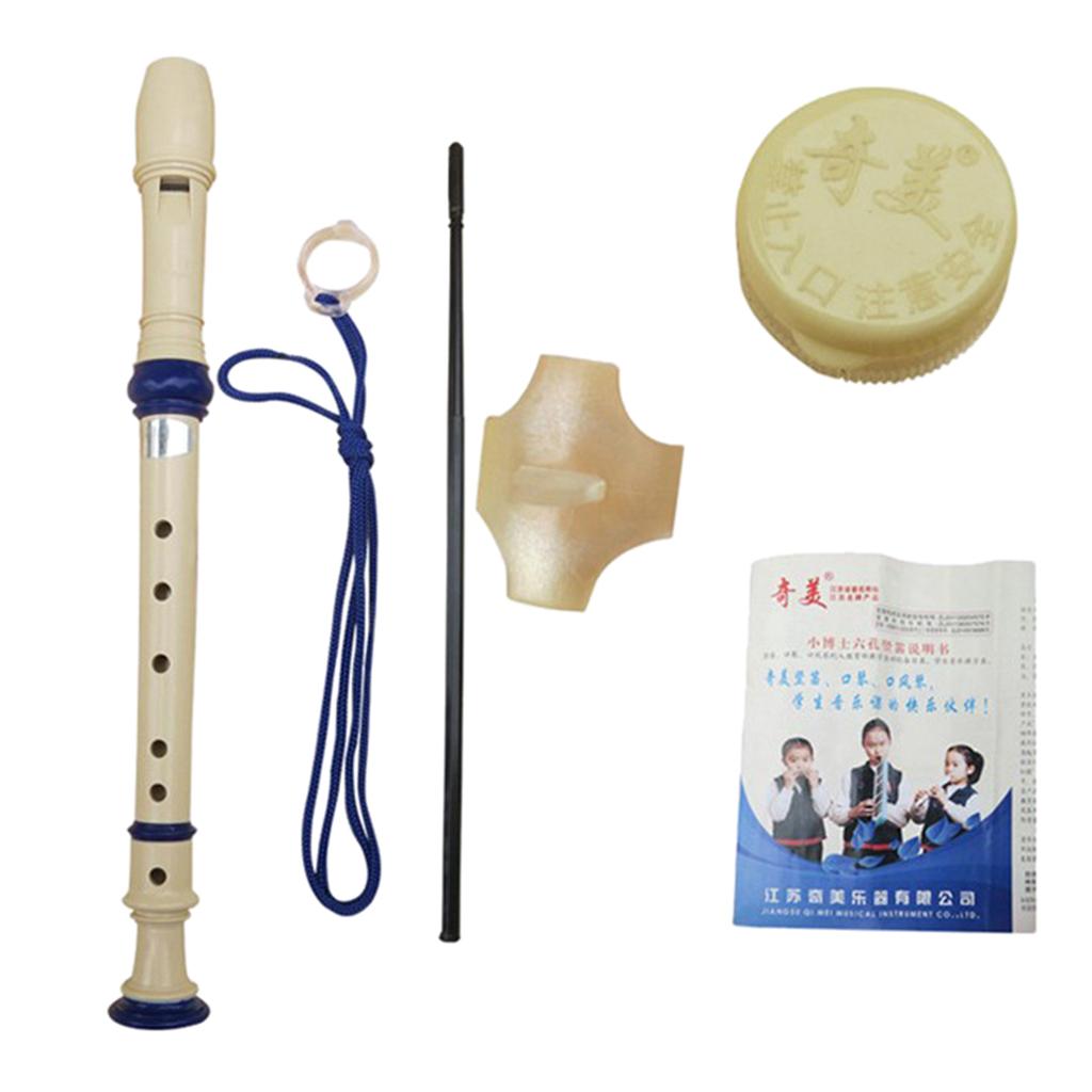 6 Hole Soprano Recorder Flute Clarinet for Student Beginners