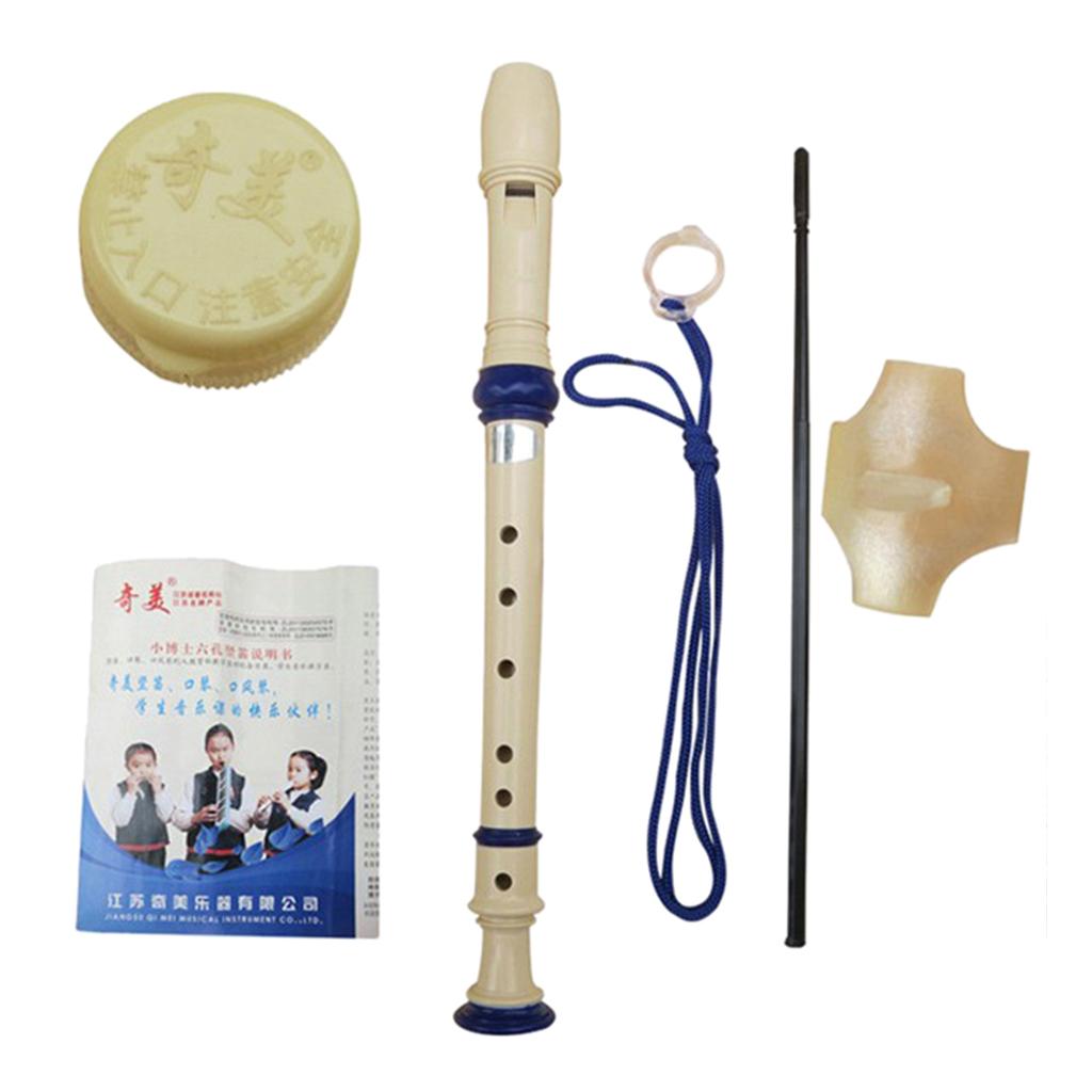 6 Hole Soprano Recorder Flute Clarinet for Student Beginners