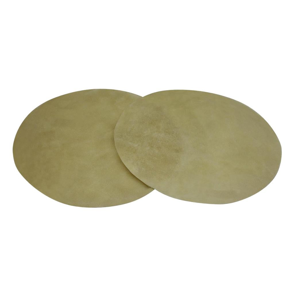2Pcs Drum Leather Cover for African Drum Bongo Drum Konka Drum Buffalo Drum