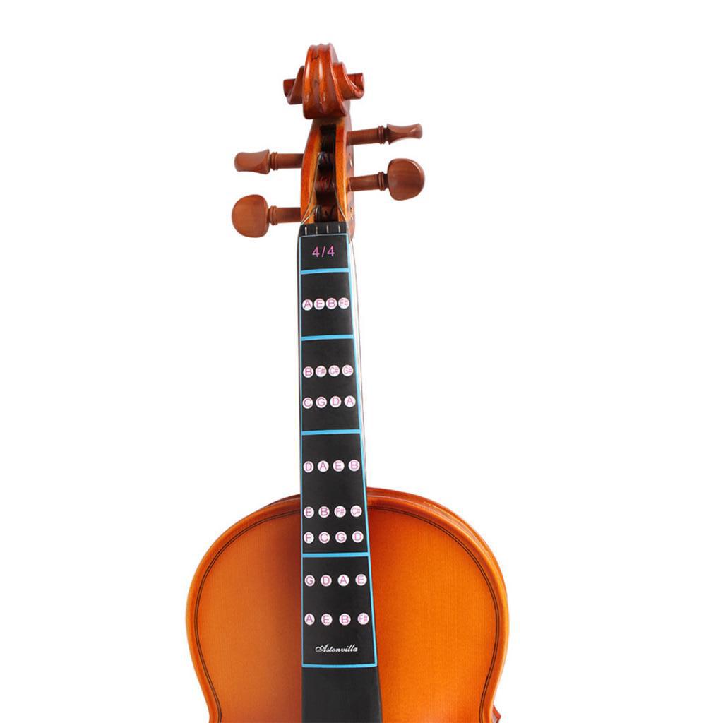 4/4 Violin Fretboard Position Sticker Fiddle Finger Chart for Students