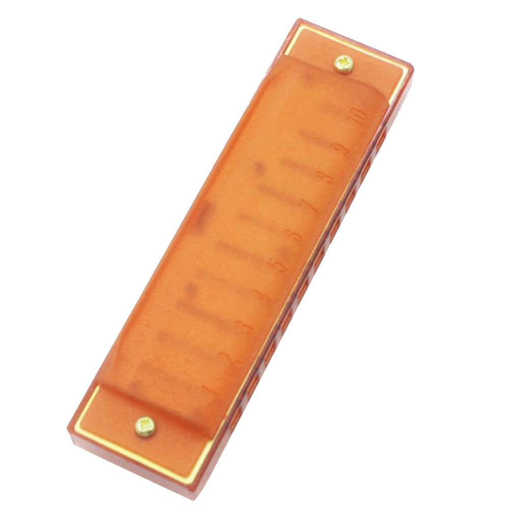 10-hole 20-tone Plastic Harmonica for Kids and Beginners