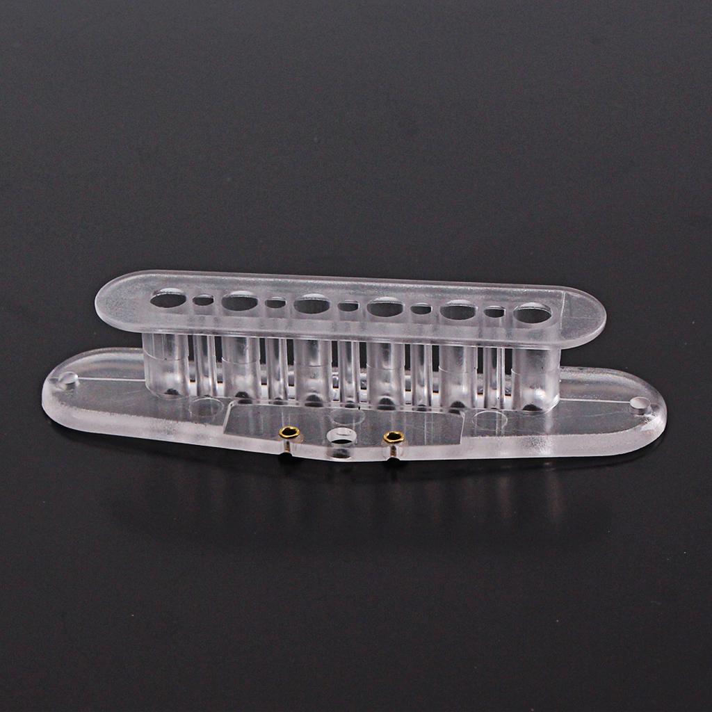 3 Pieces Single Coil Neck Pickup Bobbins 52mm Pole Spacing Fit Strat Guitar