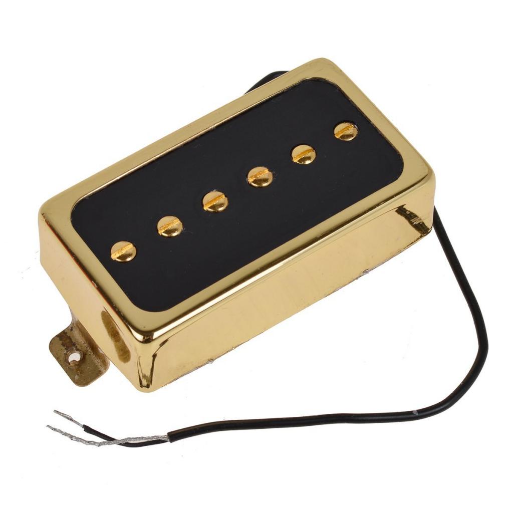 2 Pieces Electric Guitar Pickups Double Coil Humbucker Pickups Golden Black