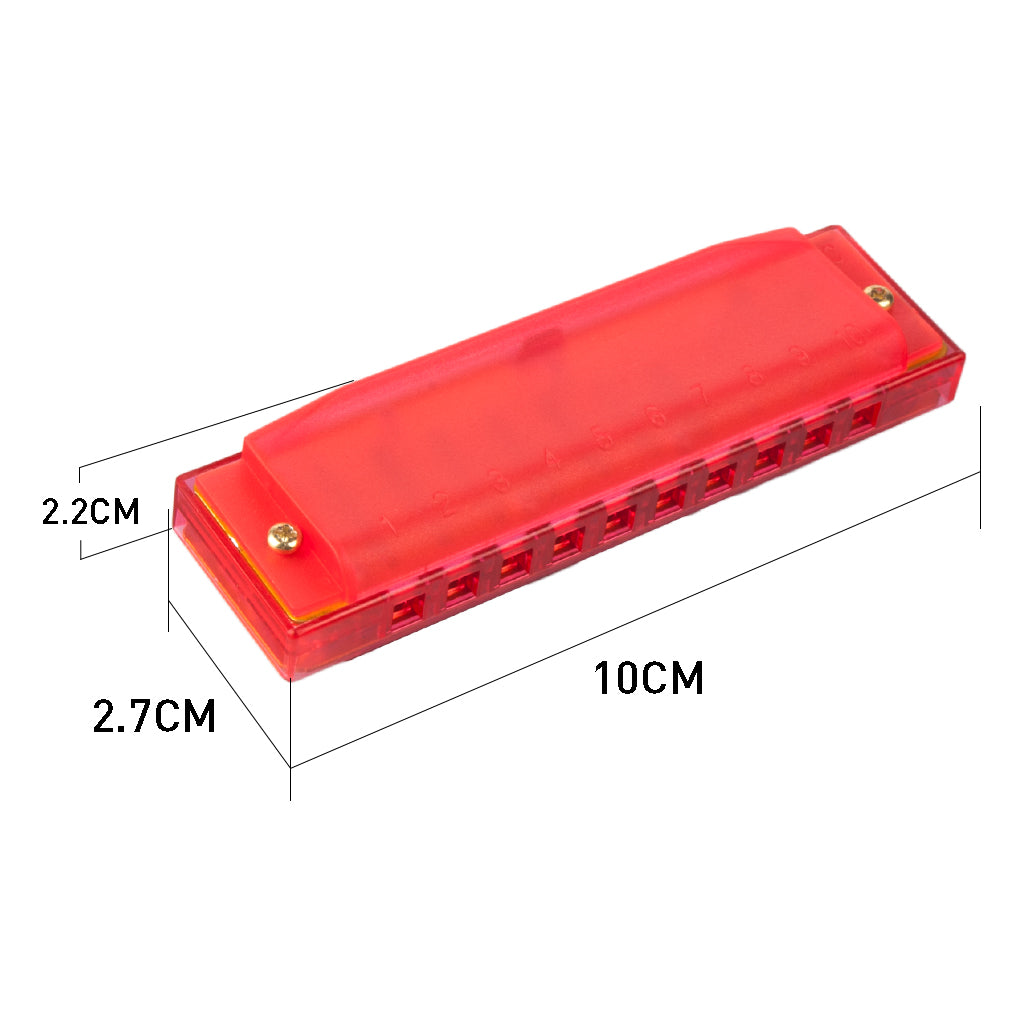 Kids Harmonica Educational Musical Instrument Toy for Kids Beginners Red