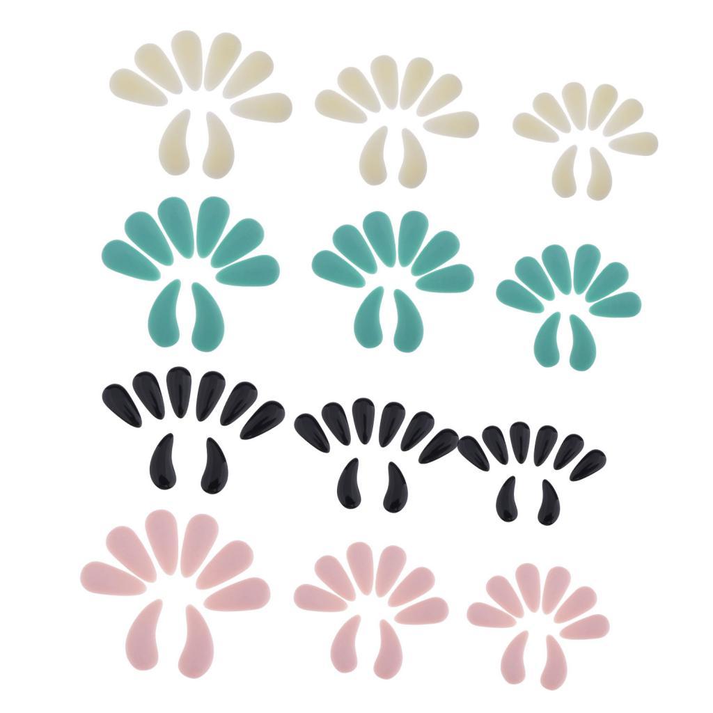 8pcs Plastic Guzheng Finger Picks Nails Set for Kids Children Beige L