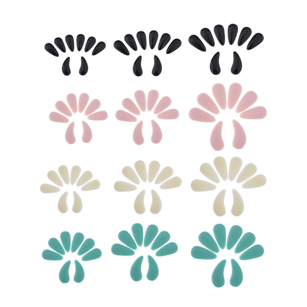 8pcs Plastic Guzheng Finger Picks Nails Set for Kids Children Beige L