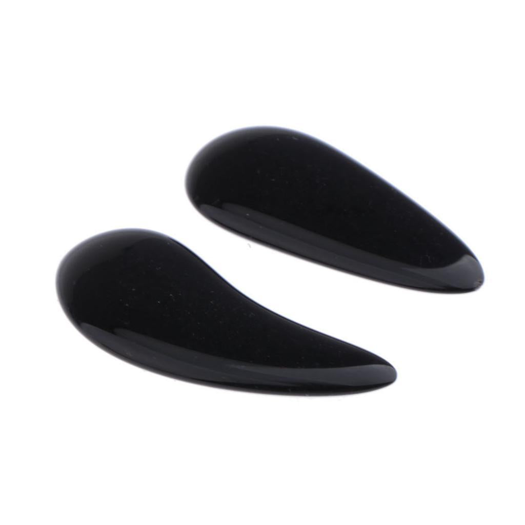 8pcs Plastic Guzheng Finger Picks Nails Set for Kids Children Black M