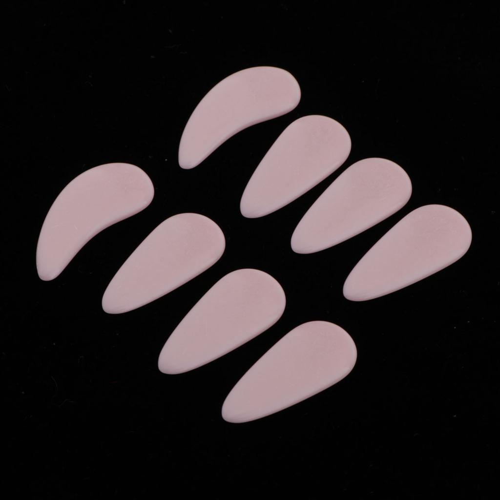 8pcs Plastic Guzheng Finger Picks Nails Set for Kids Children Pink L