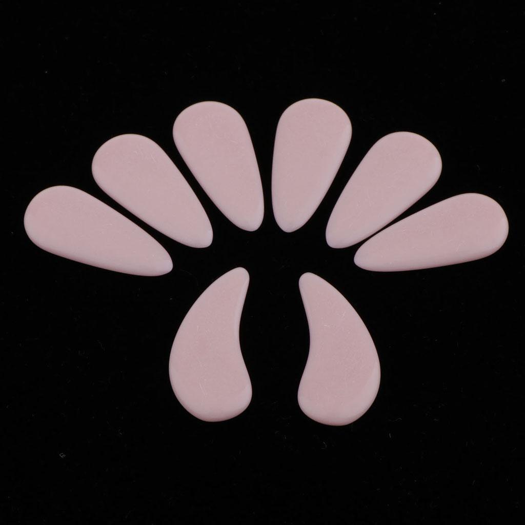 8pcs Plastic Guzheng Finger Picks Nails Set for Kids Children Pink M