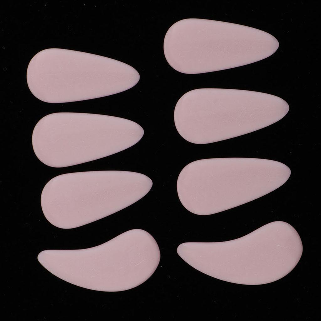 8pcs Plastic Guzheng Finger Picks Nails Set for Kids Children Pink M