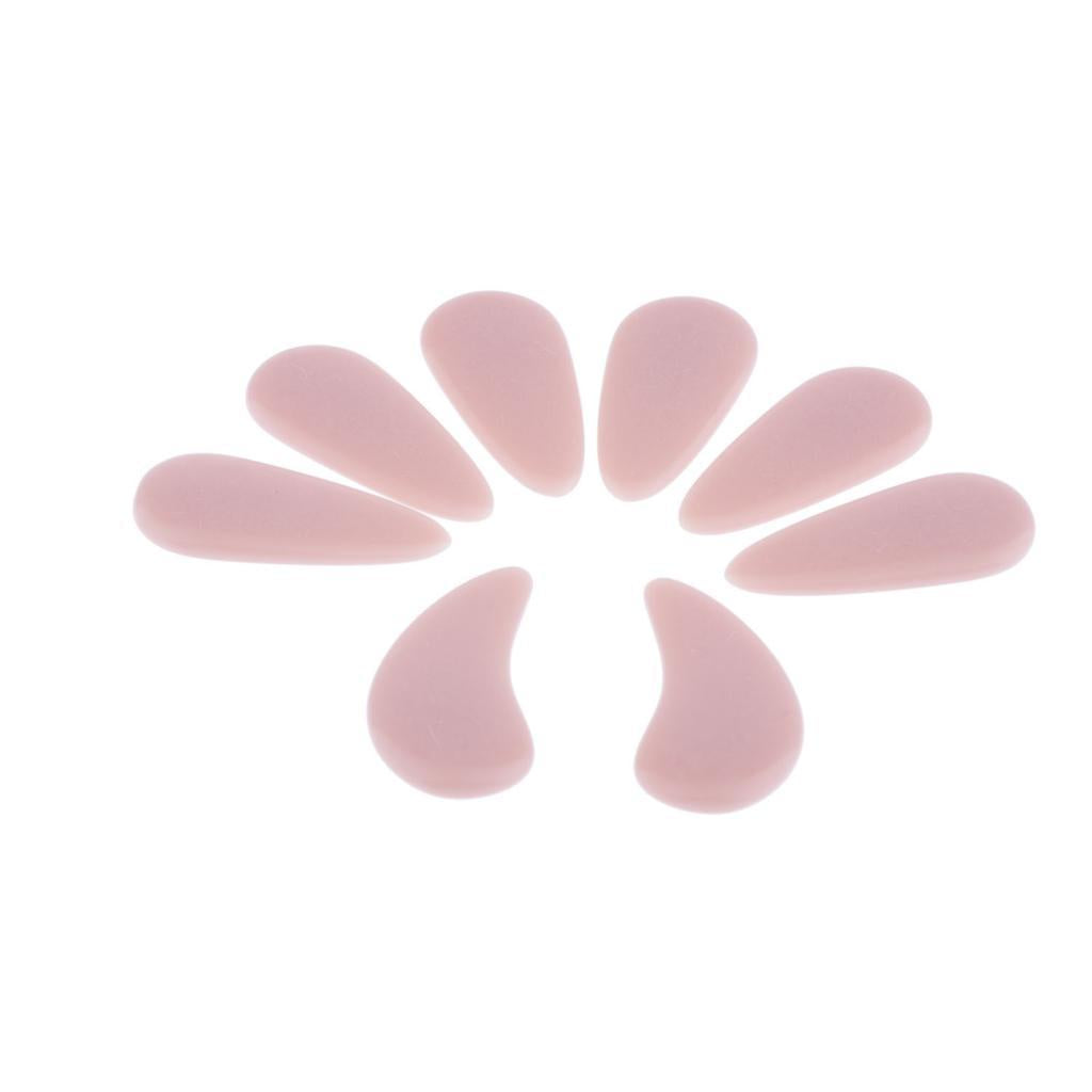 8pcs Plastic Guzheng Finger Picks Nails Set for Kids Children Pink S