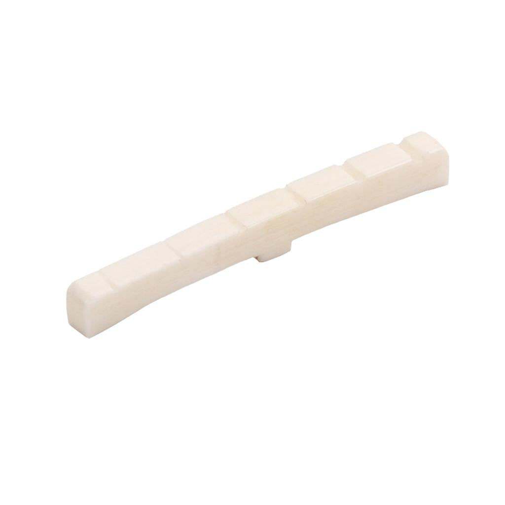 1 Piece Guitar Family Real Slotted Bone Nut For Electric Guitar