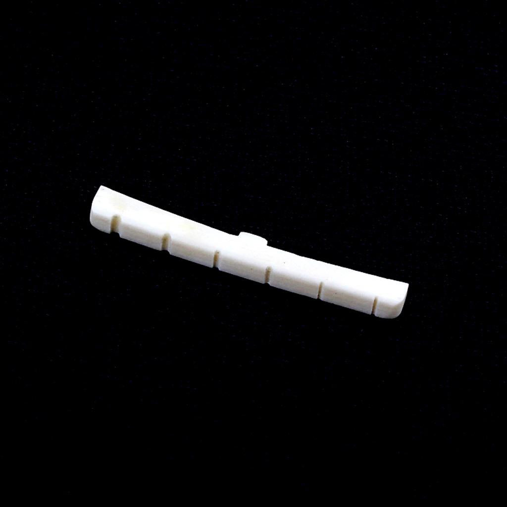 1 Piece Guitar Family Real Slotted Bone Nut For Electric Guitar