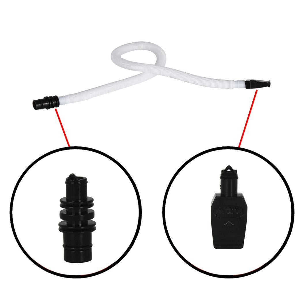 Long Plastic Flexible Melodica Pianica Tube with Mouthpiece Accessory Black