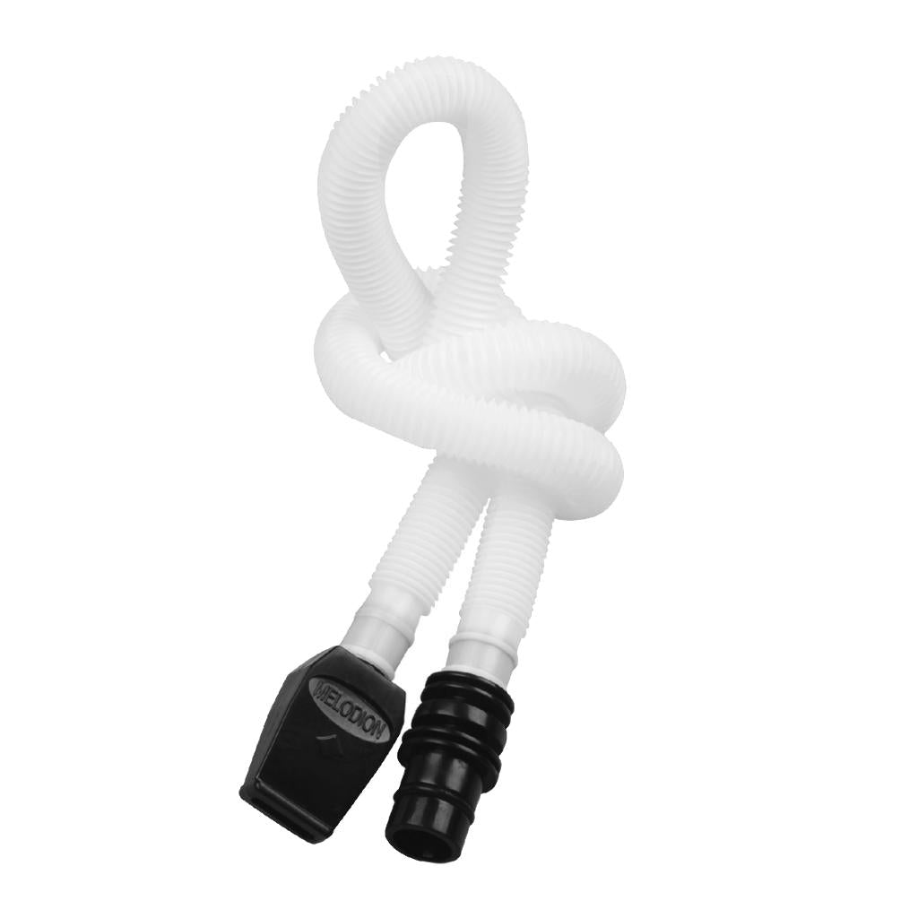 Long Plastic Flexible Melodica Pianica Tube with Mouthpiece Accessory Black