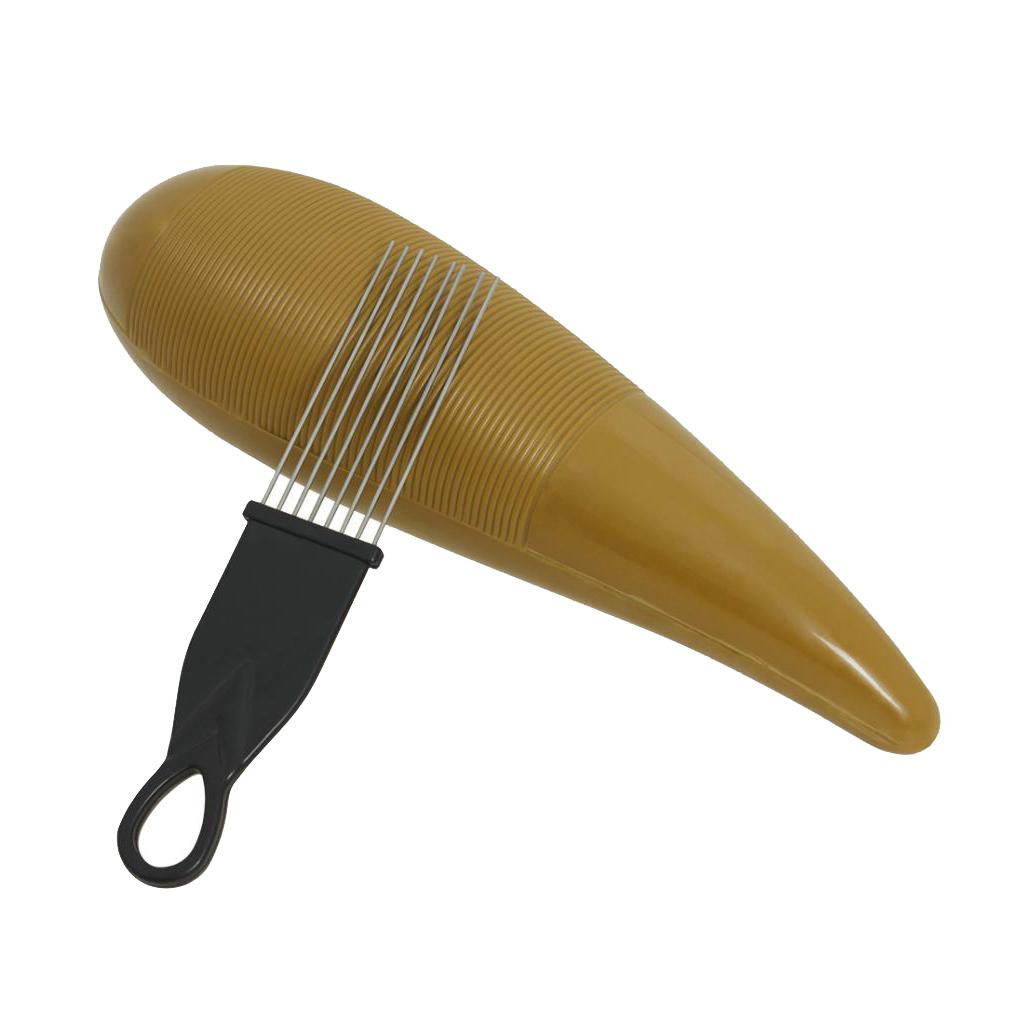 Plastic Guiro with Scraper Percussion Instrument