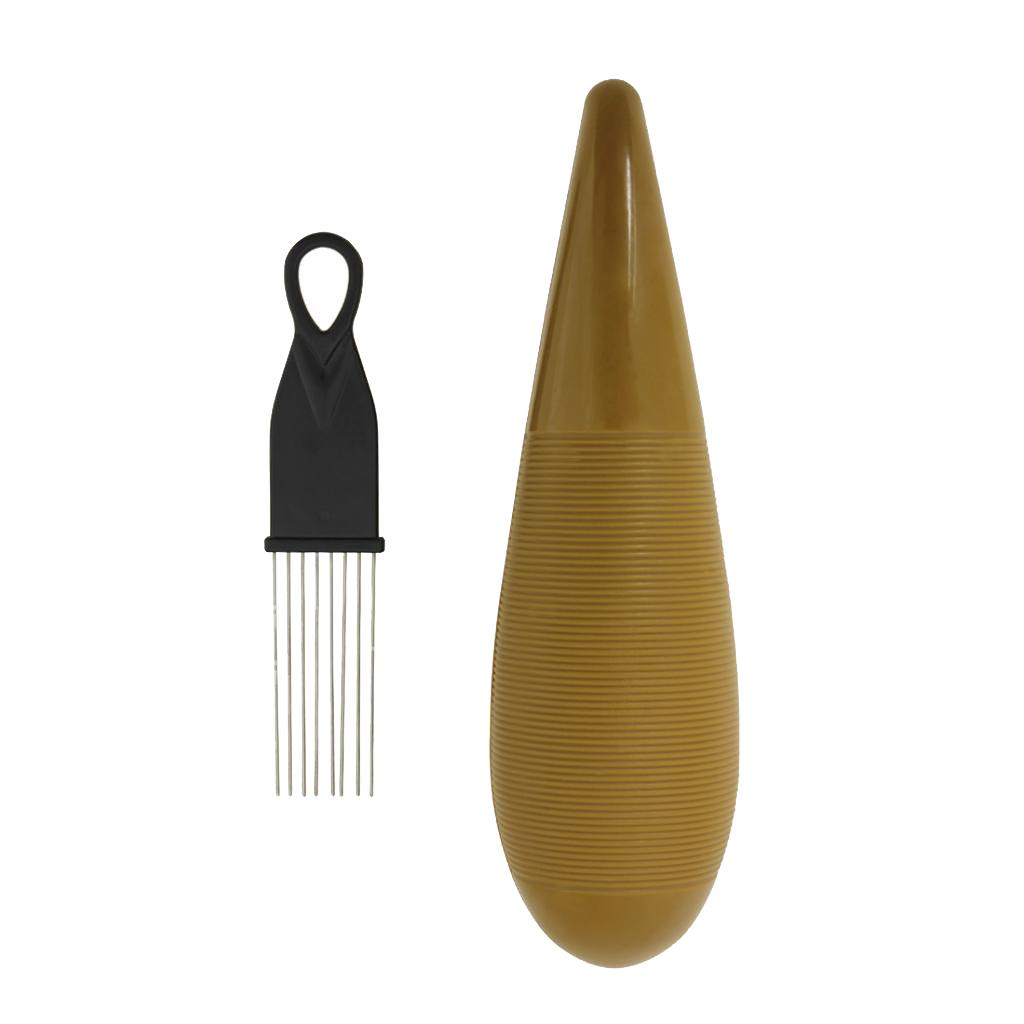 Plastic Guiro with Scraper Percussion Instrument