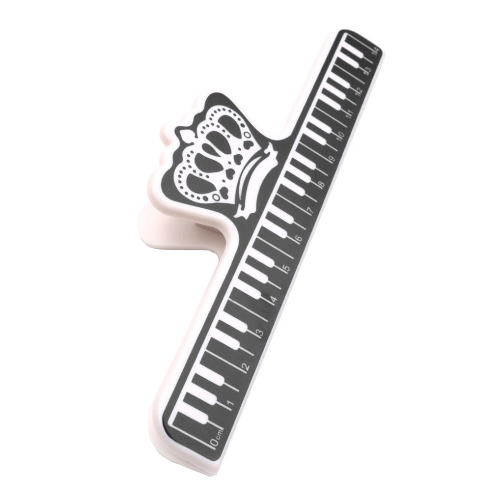 Plastic Music Note Book Score Page Holder Clips Music Stand Parts Black