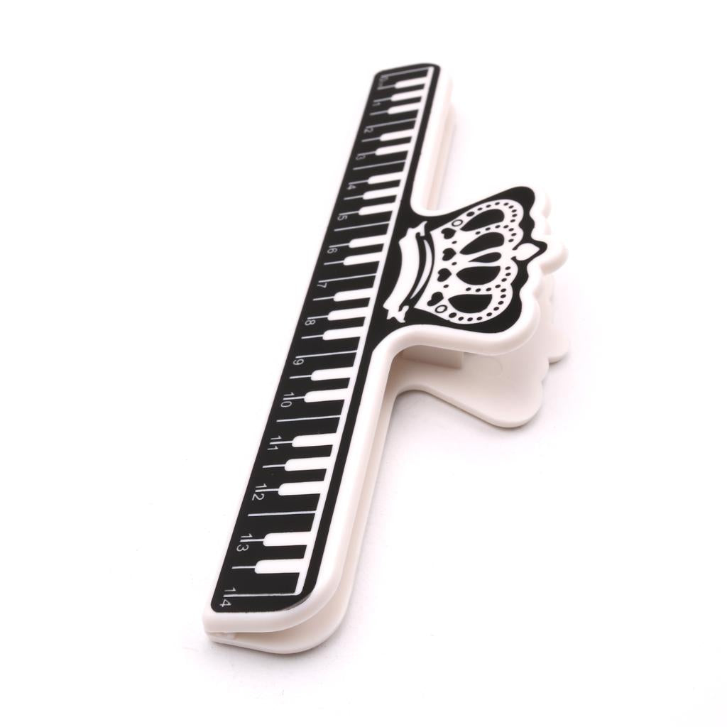 Plastic Music Note Book Score Page Holder Clips Music Stand Parts Black