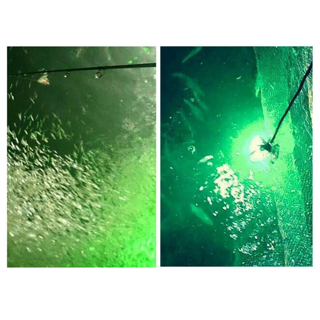 IP68 Waterproof 12V Led Green Underwater Fishing Light Attract Prawns Squid Lamp