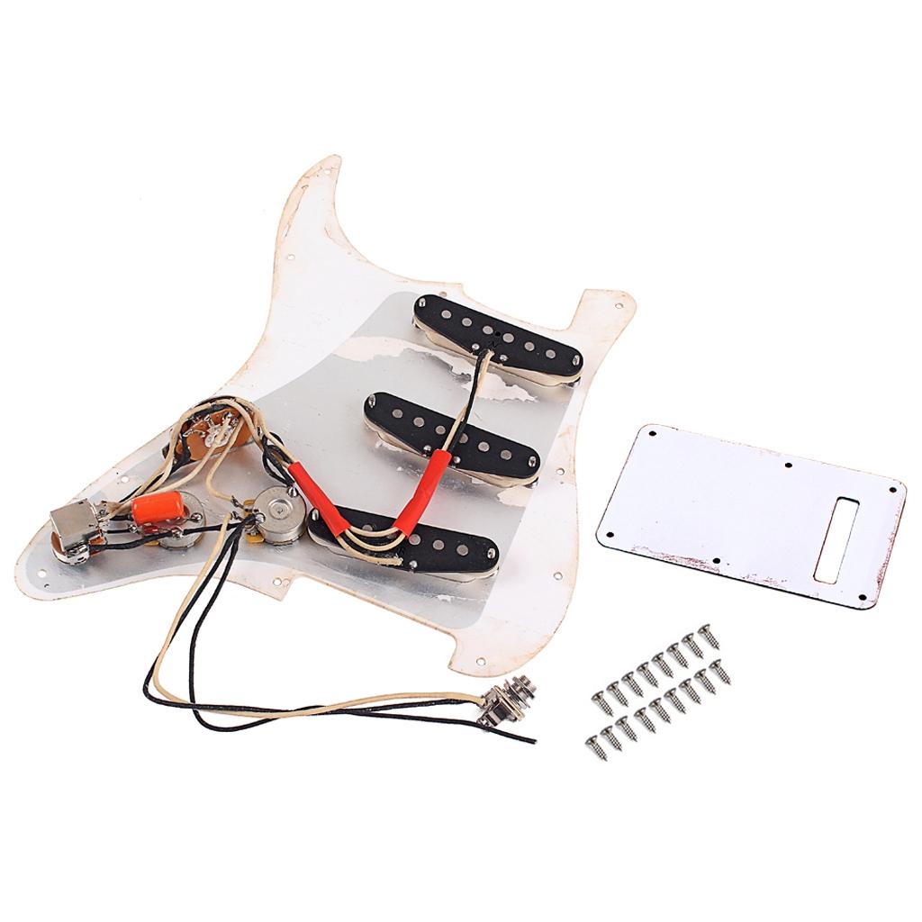 Electric Guitar Loaded Pickguard Scratch Plate for ST Electric Guitar  Beige