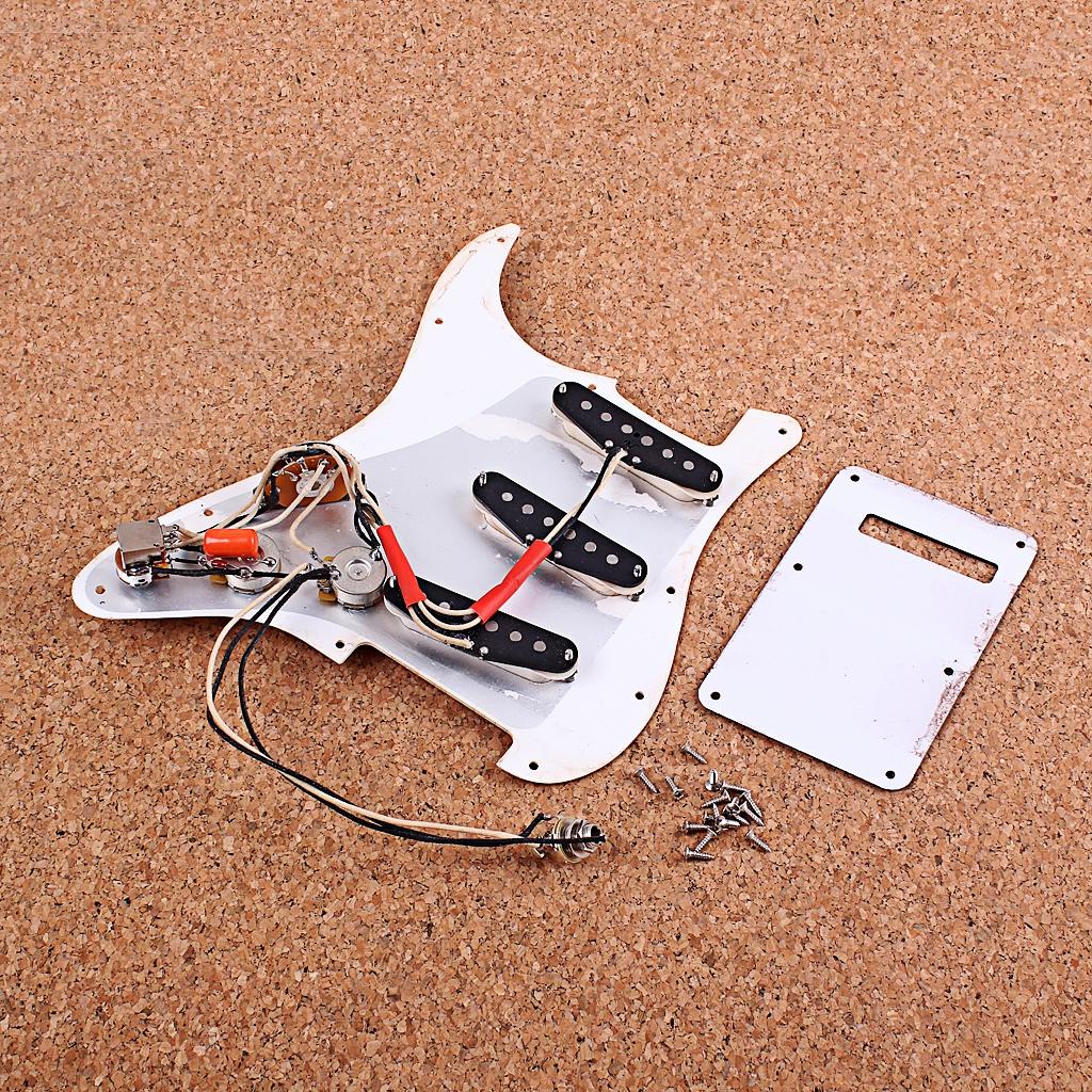 Electric Guitar Loaded Pickguard Scratch Plate for ST Electric Guitar  Beige