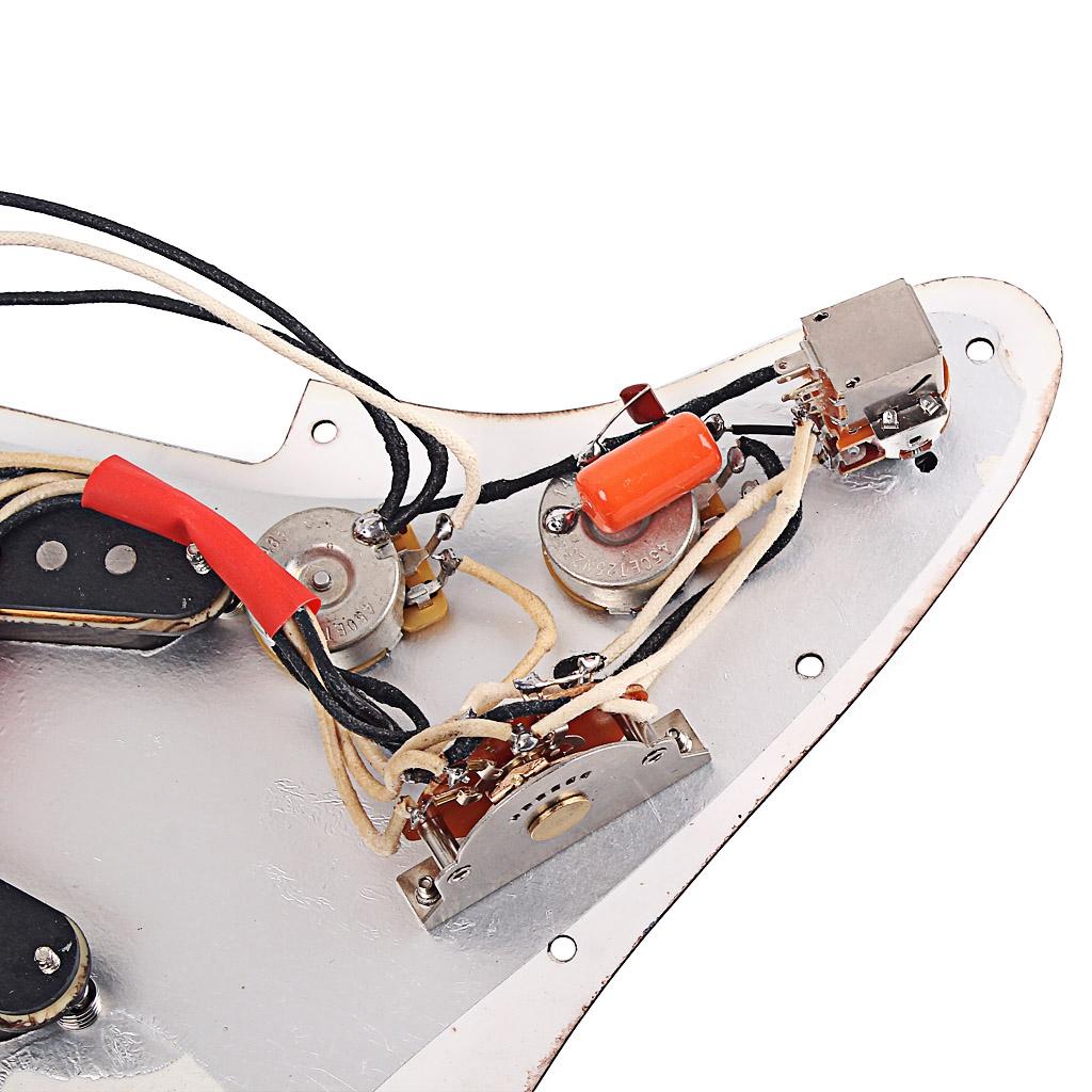 Electric Guitar Loaded Pickguard Scratch Plate for ST Electric Guitar  Black