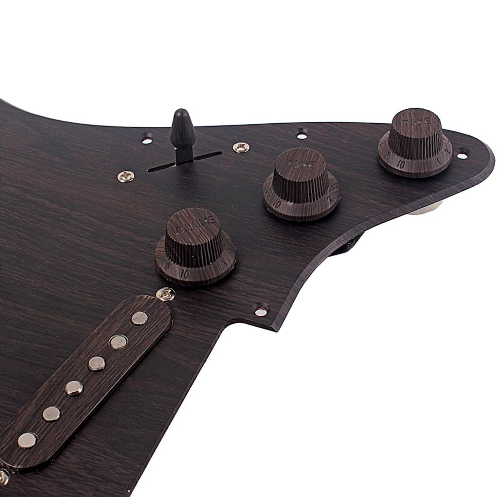 Electric Guitar Loaded Pickguard Scratch Plate for ST Electric Guitar  Black