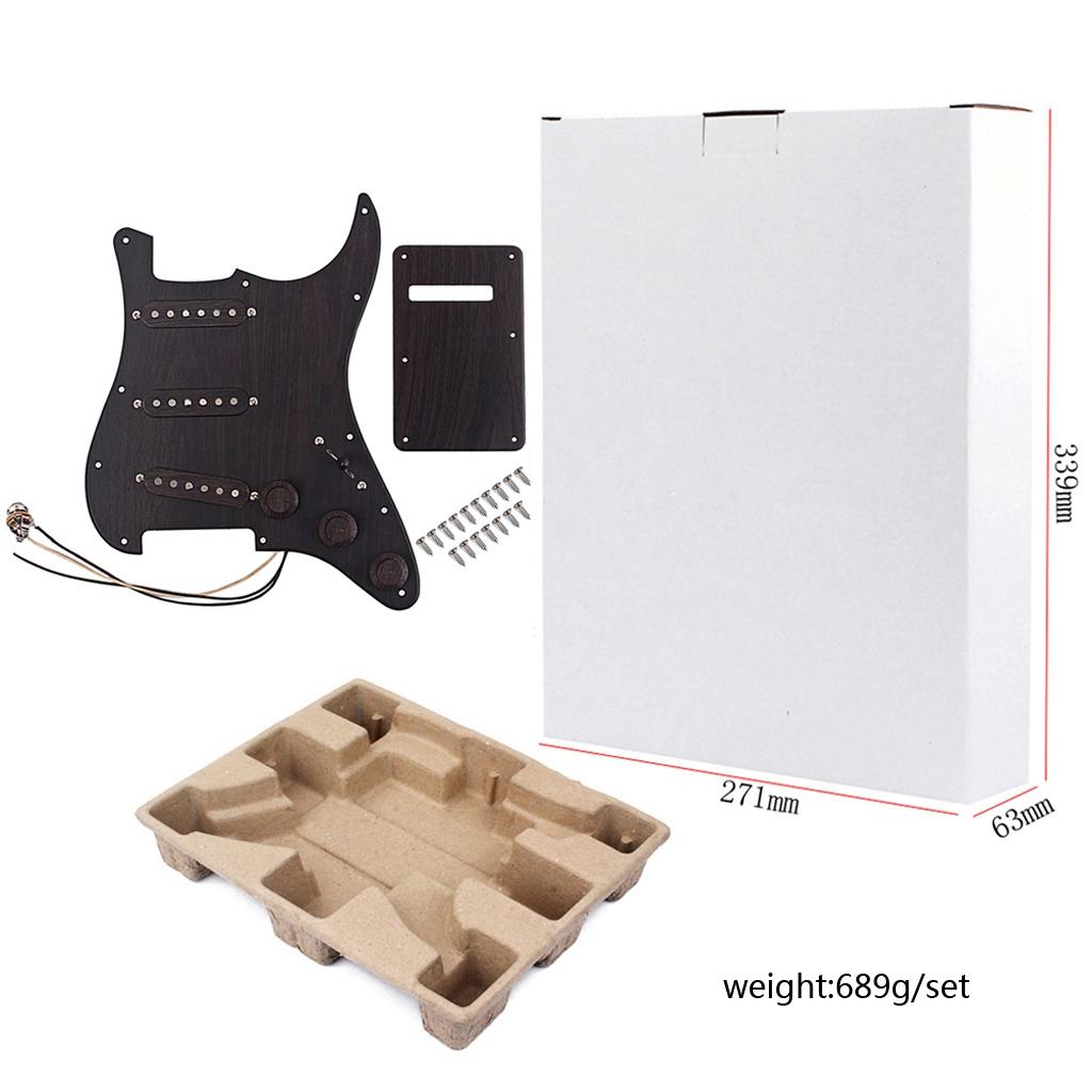 Electric Guitar Loaded Pickguard Scratch Plate for ST Electric Guitar  Black