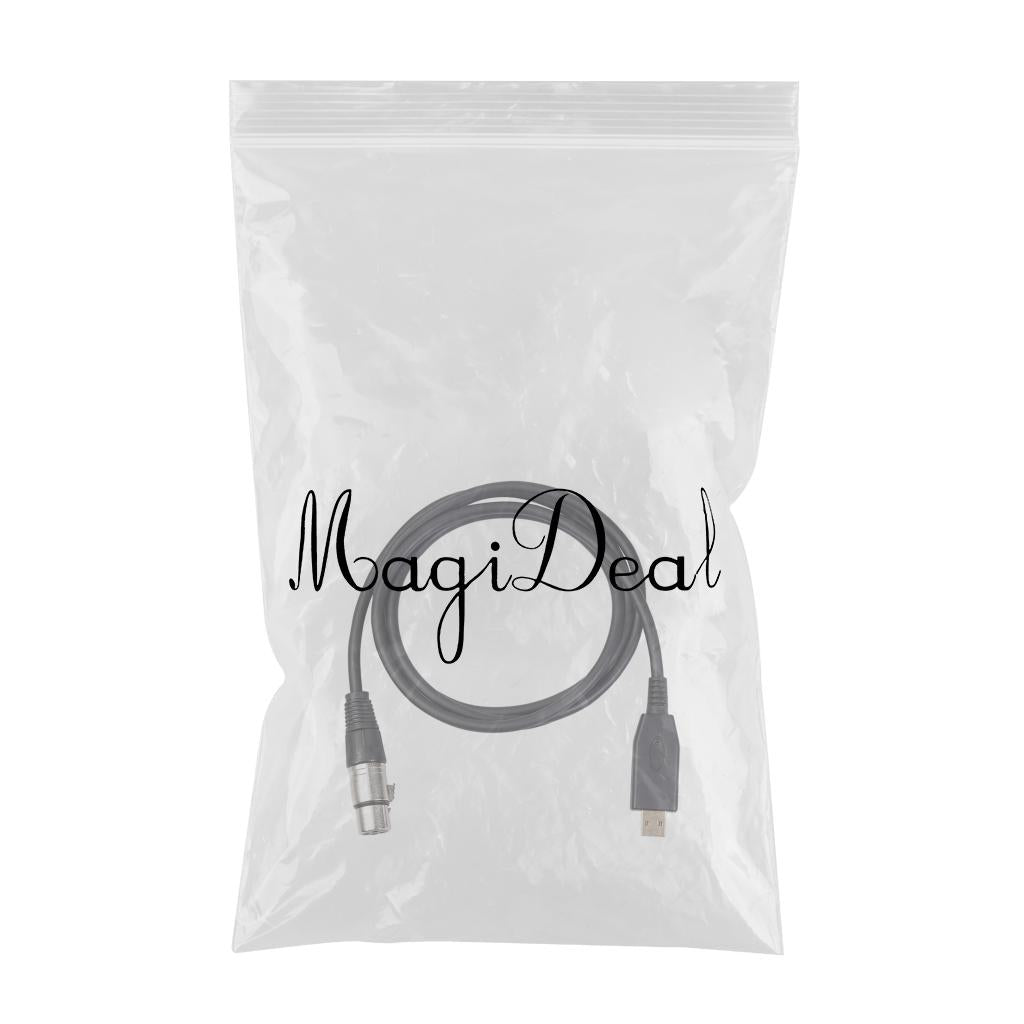 XLR Female to USB Audio Cable USB Converter Adapter for Microphone 10ft