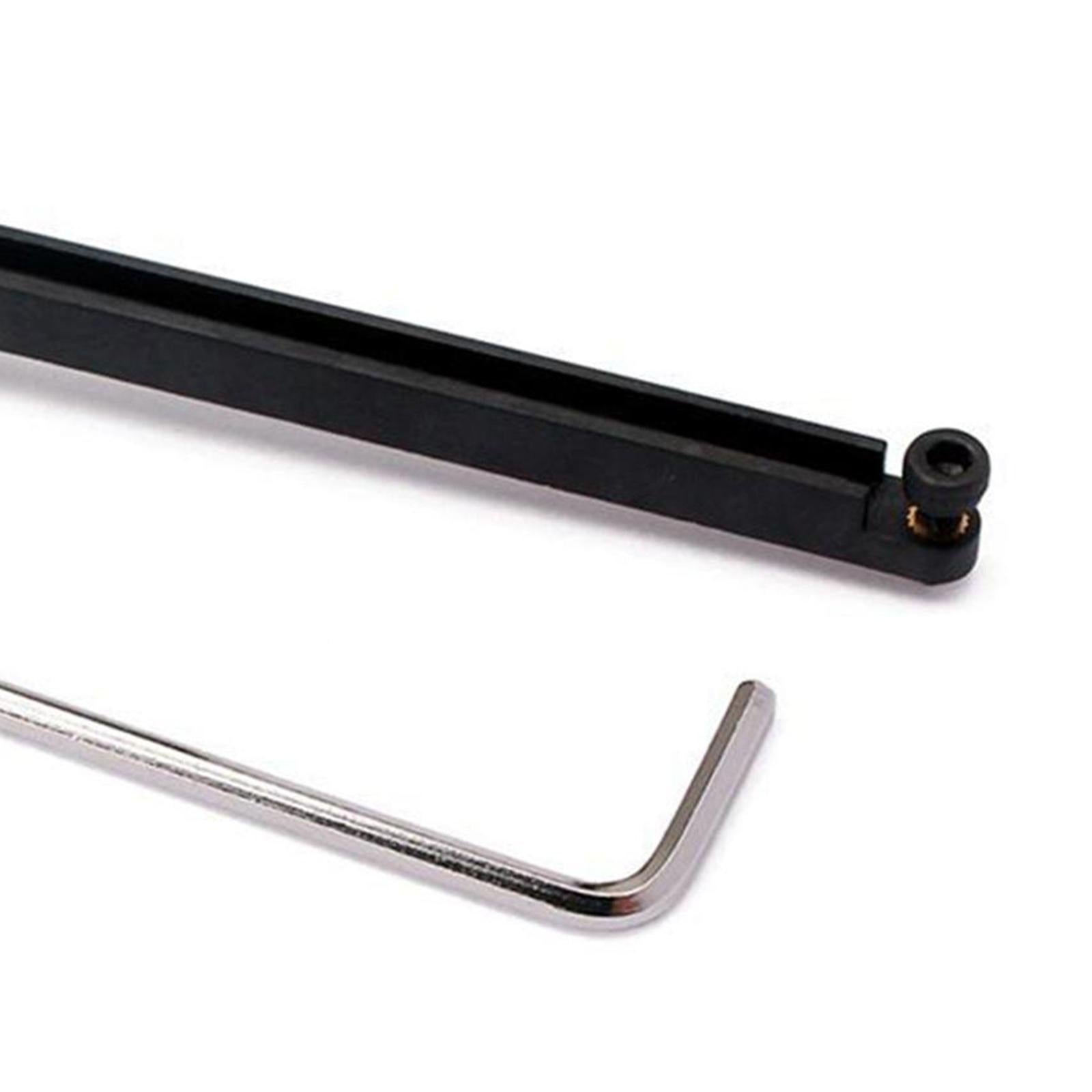 1PC Steel Guitar Bridge Adjust Saddle Rail Heighting Folk Guitar Replace Old black