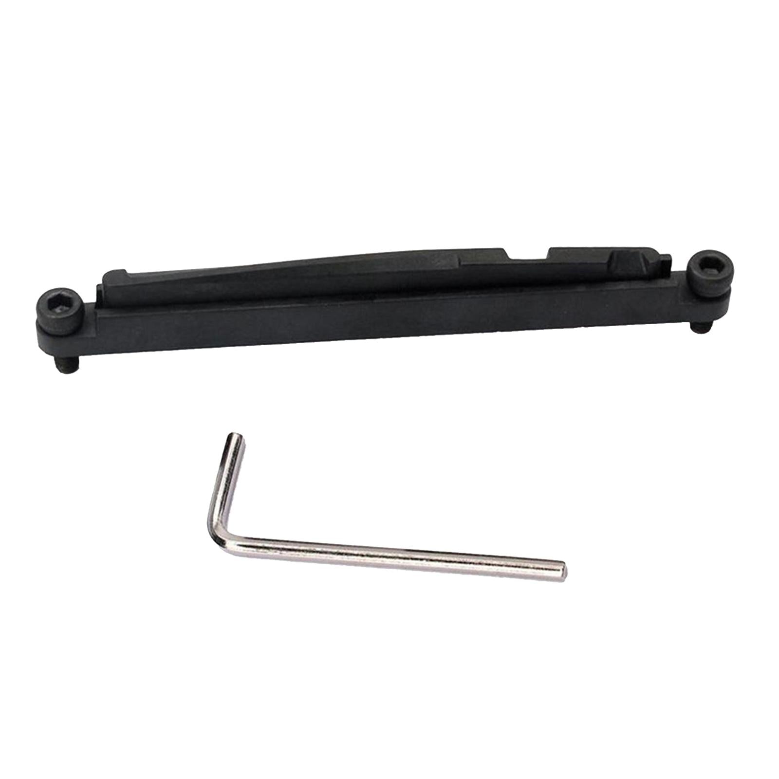 1PC Steel Guitar Bridge Adjust Saddle Rail Heighting Folk Guitar Replace Old black