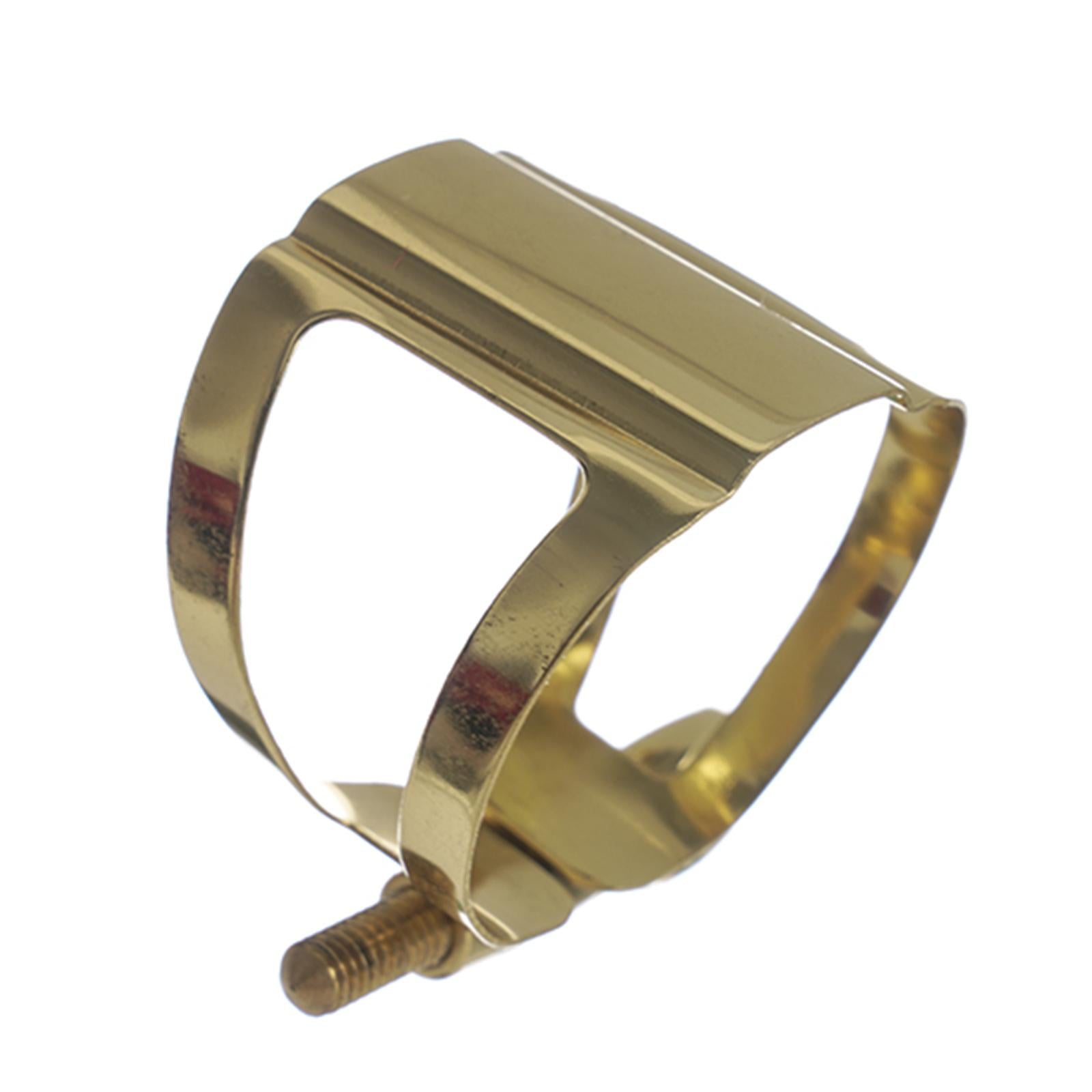 Prof Gold Plated Saxophone Sax Mouthpiece Zinc Alloy Ligature Tenor