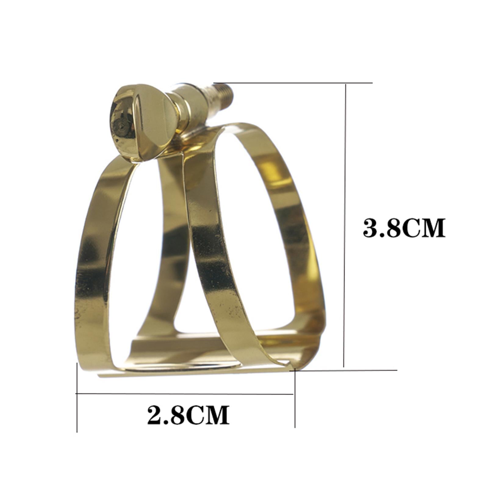 Prof Gold Plated Saxophone Sax Mouthpiece Zinc Alloy Ligature Tenor